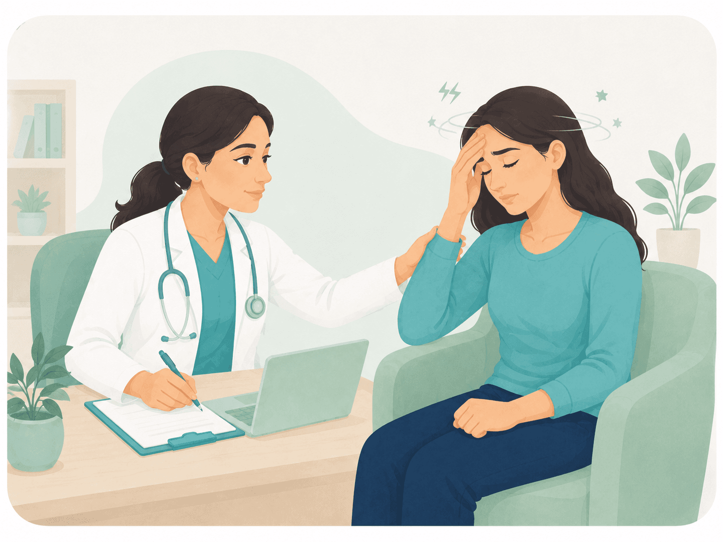 Joint pain, muscle pain and stiffness - patient-friendly OPD service illustration